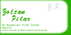 zoltan pilar business card